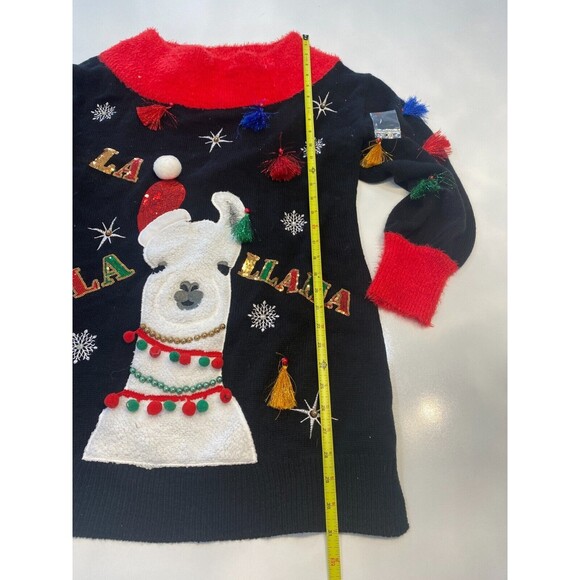 Holiday Time La Lama Christmas Ugly Sweater Size M NWOT - Picture 4 of 9